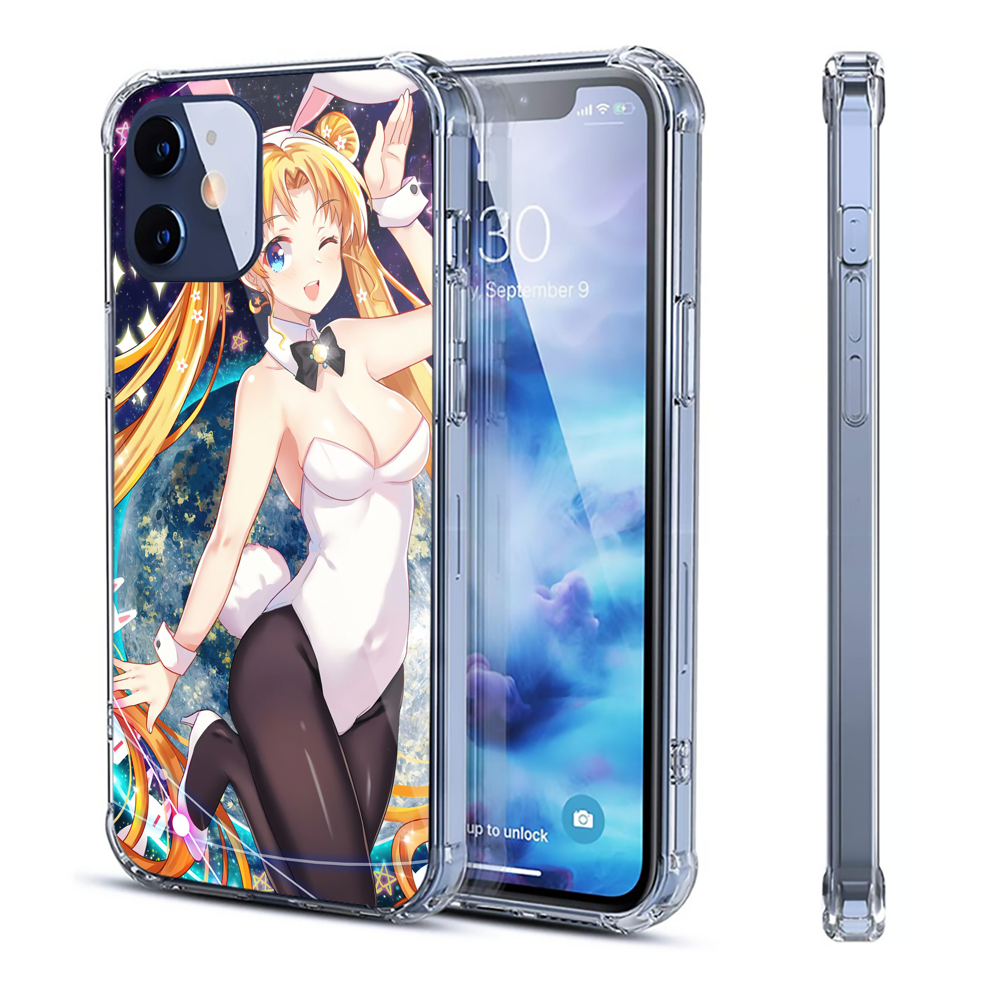 （画像用） 美少女戦士セーラームーン Sailor Moon 【iPhone 12シリーズ対応】透明スマホケース（クリアソフトケース）